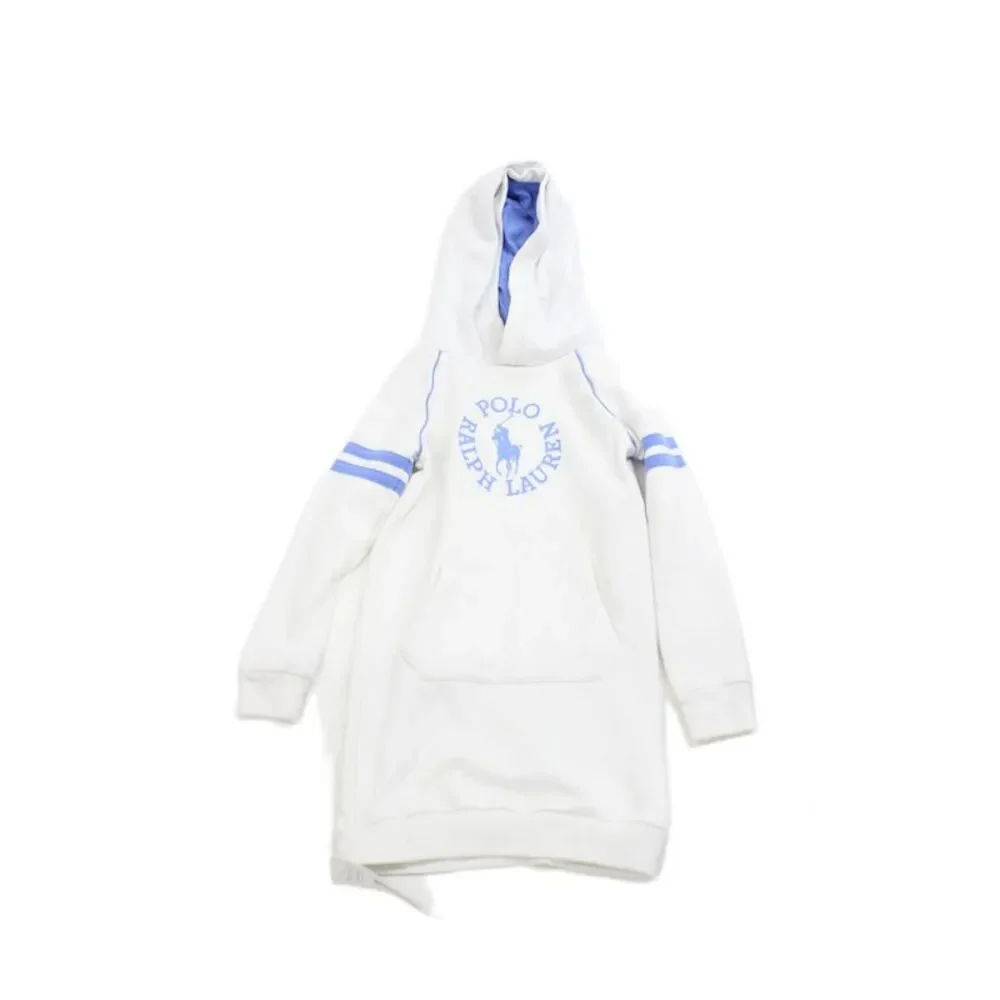 Polo Ralph Lauren Girls Long Sleeve Sweater Dress White Size 6X